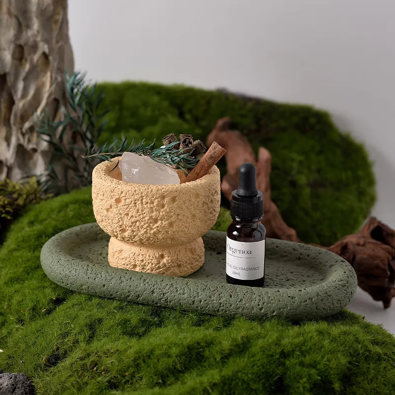 Cement Aromatherapy Candle Cup DIY Container - Cross-Border Space Texture Diffuser Stone Fireless Fragrance Ornaments for Home Decor thumbnail 3