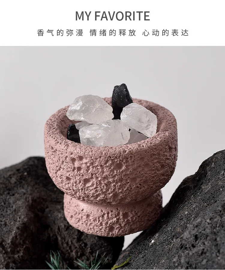 Cement Aromatherapy Candle Cup DIY Container - Cross-Border Space Texture Diffuser Stone Fireless Fragrance Ornaments for Home Decor showcase 14