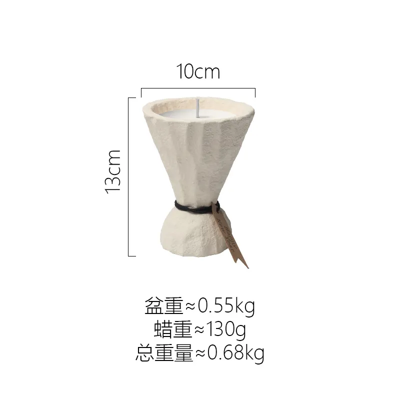 Nordic Style Ceramic Candle Holder Cup DIY Candle Making Container Simple Candlestick Ornament for Aromatherapy Soybean Wax, Home Decor thumbnail 10