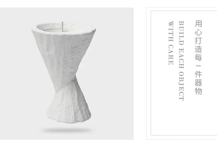 Nordic Style Ceramic Candle Holder Cup DIY Candle Making Container Simple Candlestick Ornament for Aromatherapy Soybean Wax, Home Decor showcase 8