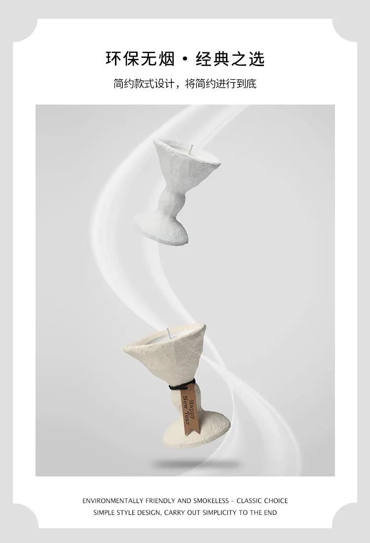 Nordic Style Ceramic Candle Holder Cup DIY Candle Making Container Simple Candlestick Ornament for Aromatherapy Soybean Wax, Home Decor showcase 11
