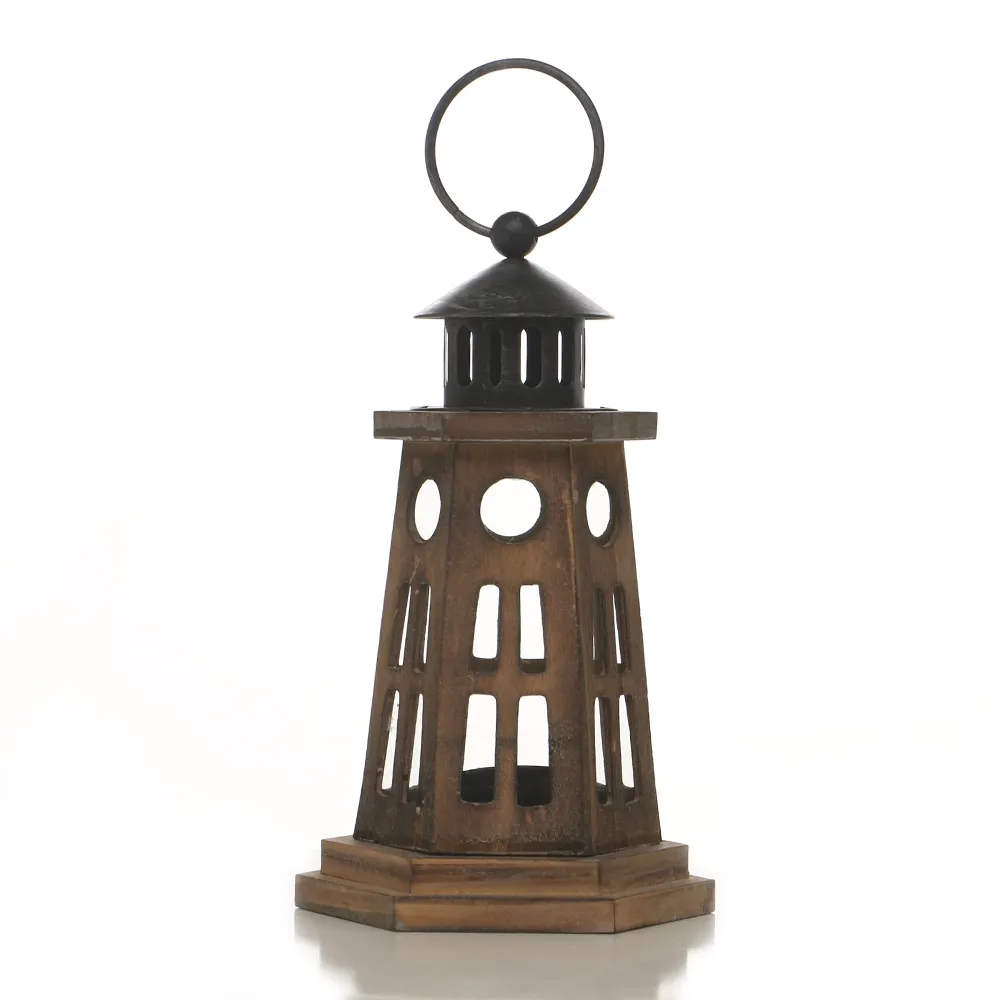Retro American Style Candlestick Lantern Portable Horse Lamp Windproof Iron Aromatherapy Candle Holder Butter Lamp Home Decoration Ornaments thumbnail 6