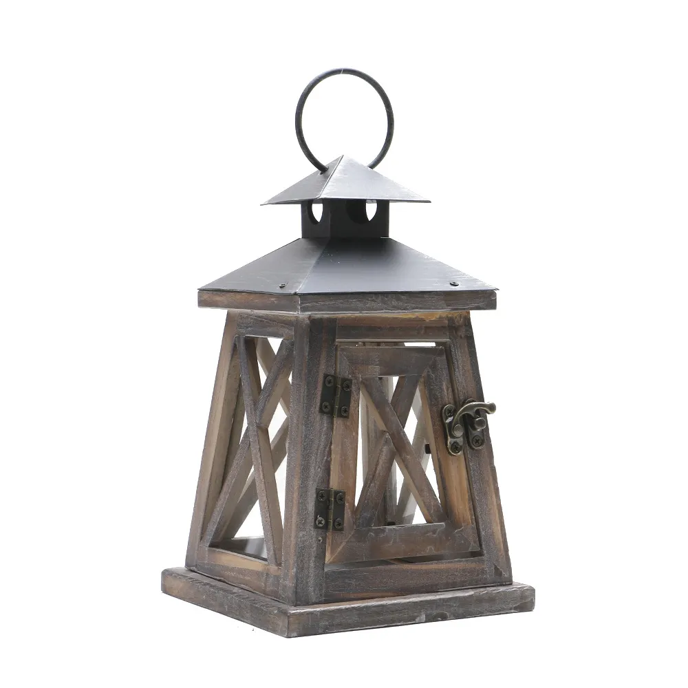 Retro American Style Candlestick Lantern Portable Horse Lamp Windproof Iron Aromatherapy Candle Holder Butter Lamp Home Decoration Ornaments thumbnail 8
