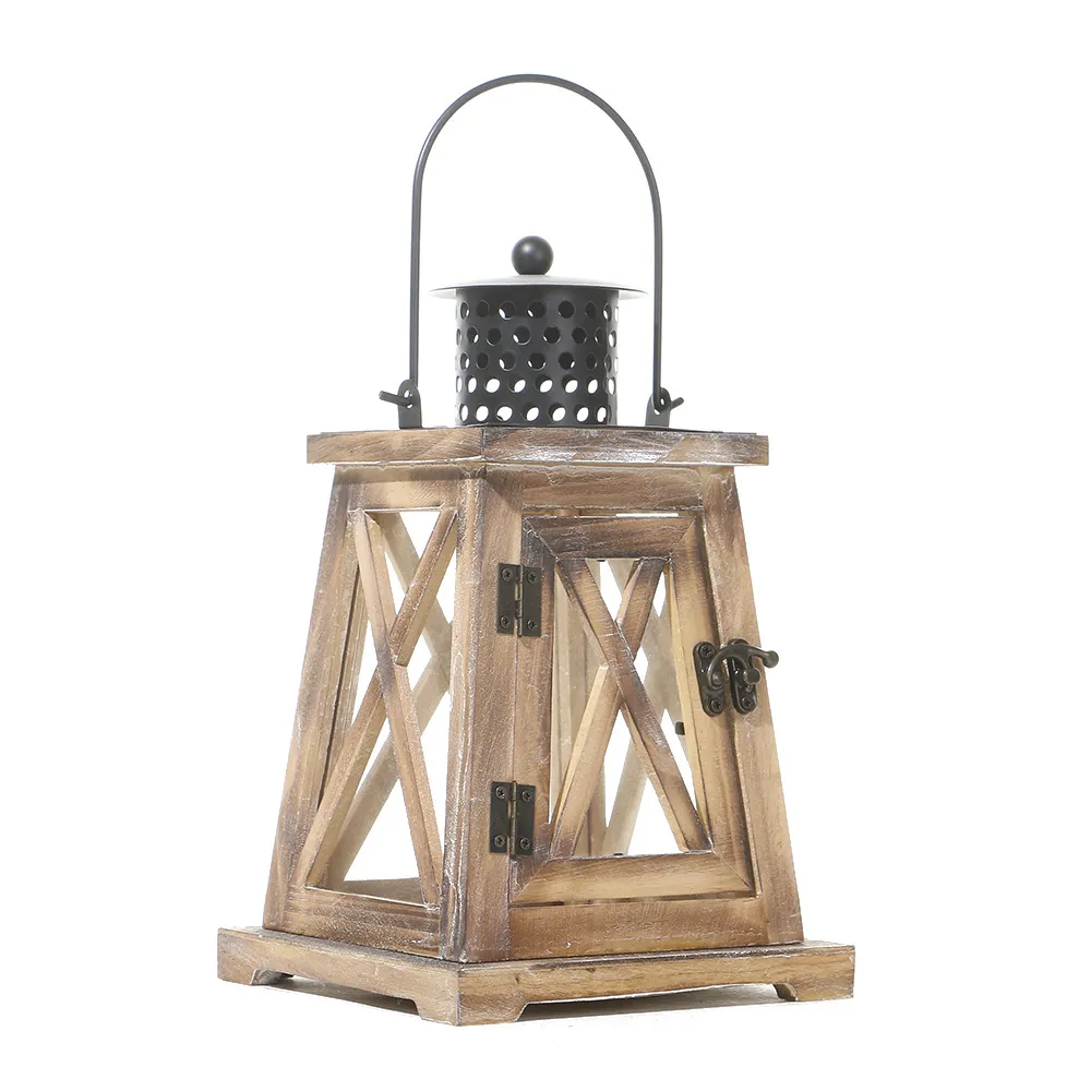 Retro American Style Candlestick Lantern Portable Horse Lamp Windproof Iron Aromatherapy Candle Holder Butter Lamp Home Decoration Ornaments thumbnail 9