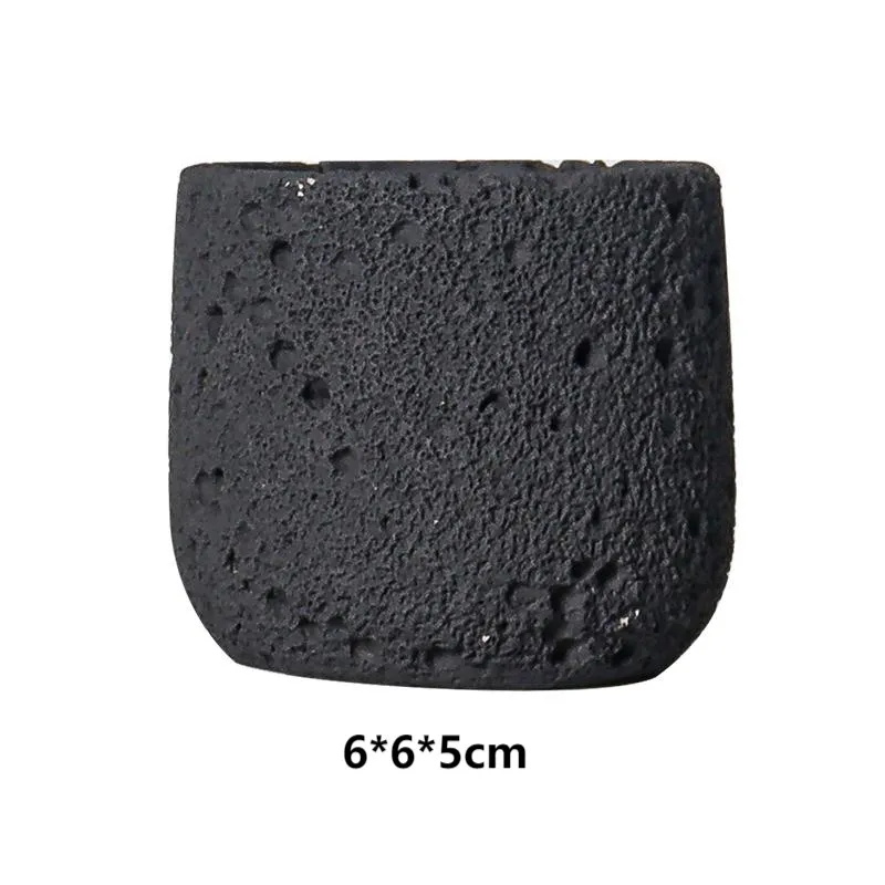 DIY Cement Texture Aromatherapy Candle Cup Empty Container - Cross-Border Expanding Incense Stone Non-Fire Fragrance Ornaments for Home Decor thumbnail 7