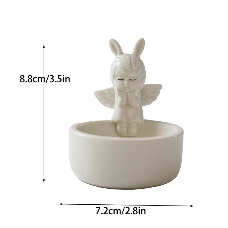 Halloween Ghost Candle Holder - Ceramic Candlestick for Taper Candles - Cute Nordic Style Home Decor Ornament - Spooky Season Gift thumbnail 10