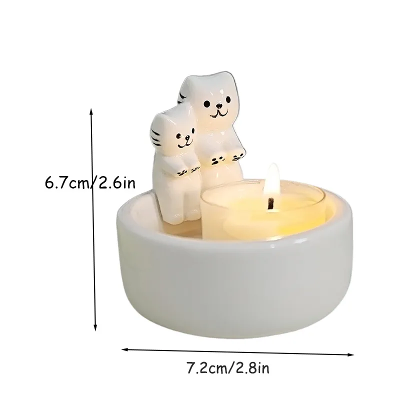 Halloween Ghost Candle Holder - Ceramic Candlestick for Taper Candles - Cute Nordic Style Home Decor Ornament - Spooky Season Gift thumbnail 8