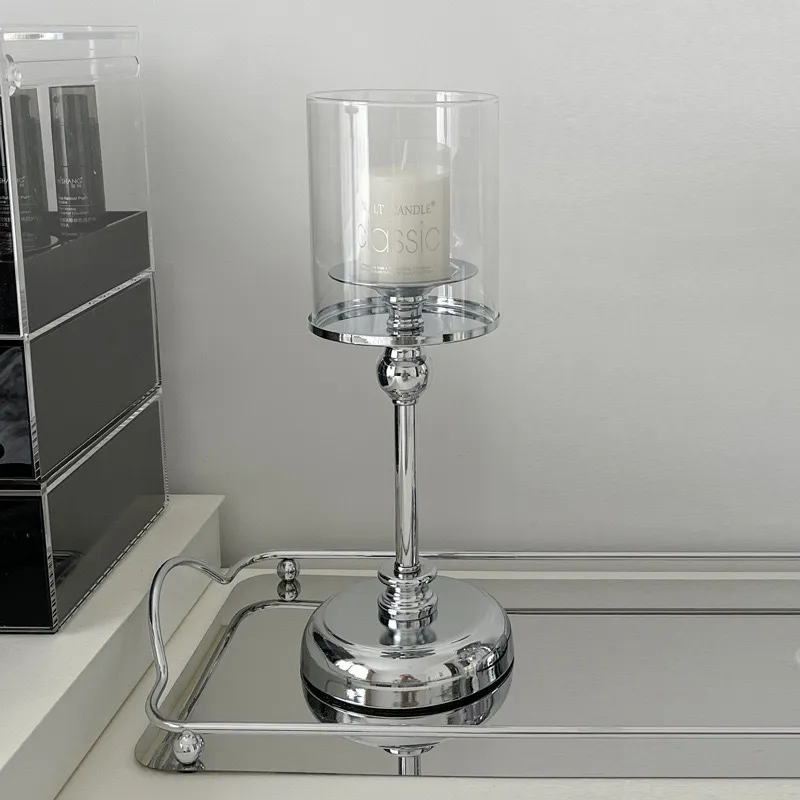 3-Piece Glass Candle Holder Set | Aromatherapy Candles | Retro Style | Birthday, Candlelight Dinner, Home Decor | Craft Ornaments thumbnail 7