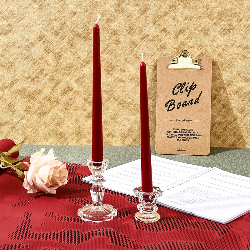 Burgundy - Pointed Pole 2-Pack