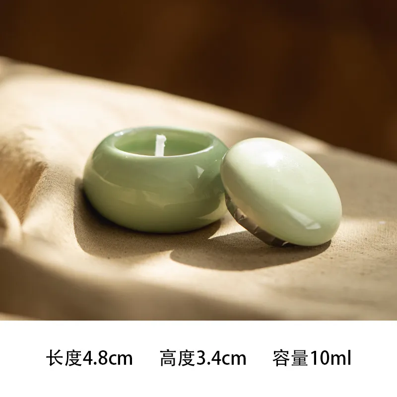 Mini Aromatherapy Candle Jar with Ceramic Holder - Decorative Empty Cup for DIY Candles, Home Decor, and Gifts showcase 7