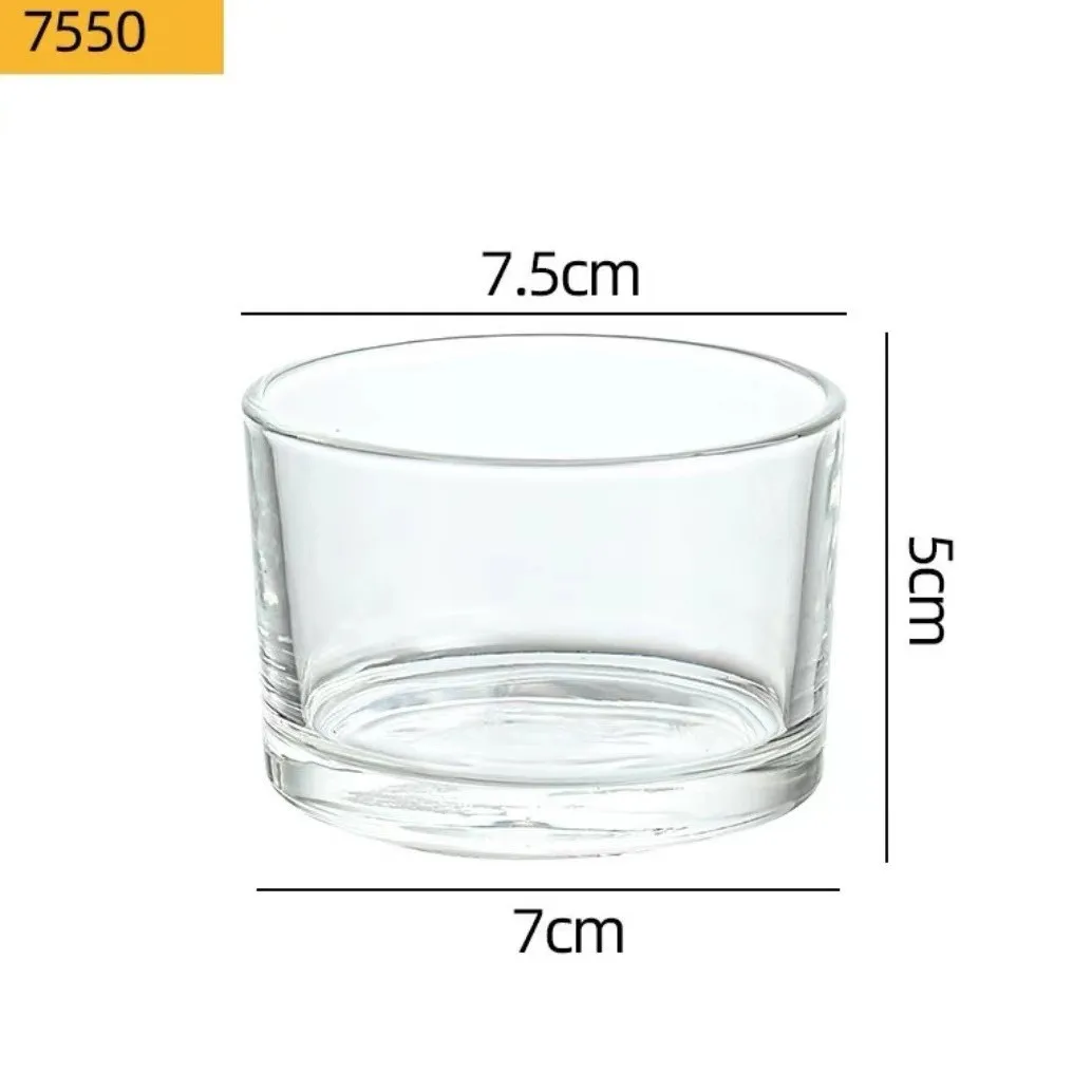Clear Glass Candle Holder Set - Elegant Black and White Scented Candle Holders for Home Decor, Decorative Centerpieces, Wedding, and Special Occasions thumbnail 9