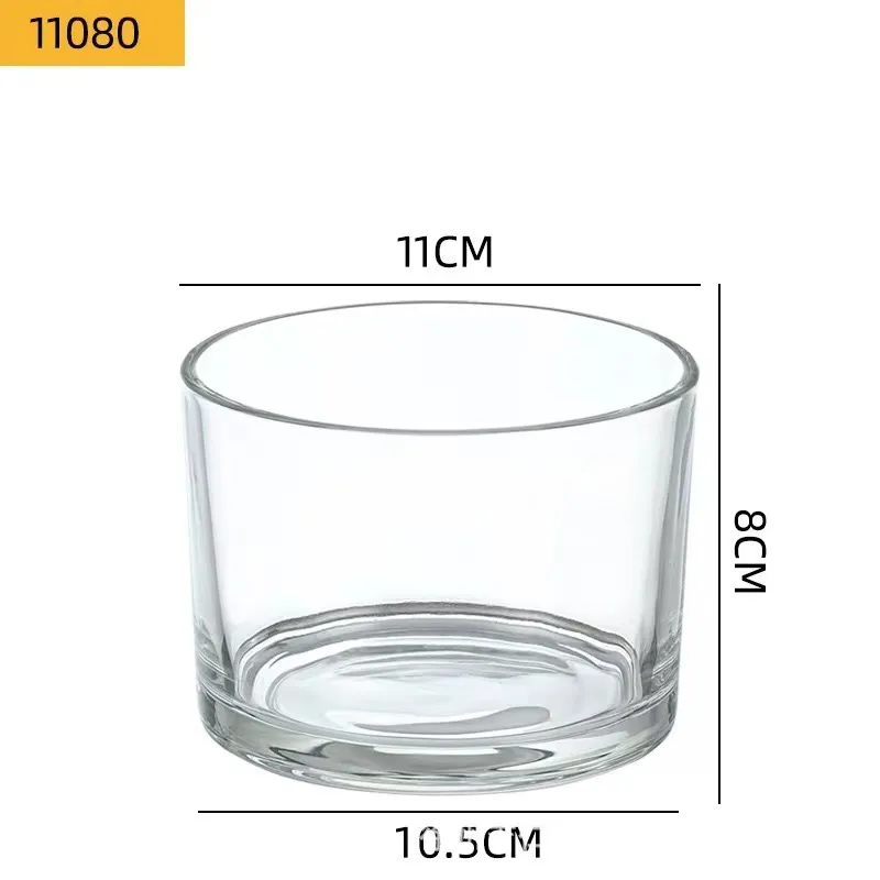 Clear Glass Candle Holder Set - Elegant Black and White Scented Candle Holders for Home Decor, Decorative Centerpieces, Wedding, and Special Occasions thumbnail 7