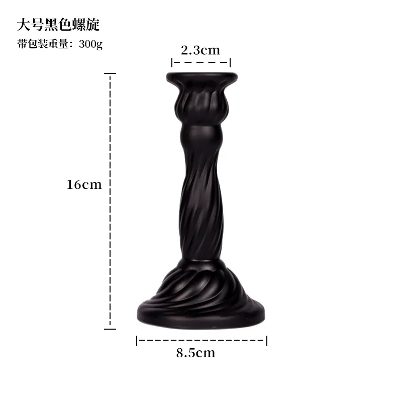 Large Spiral - Black