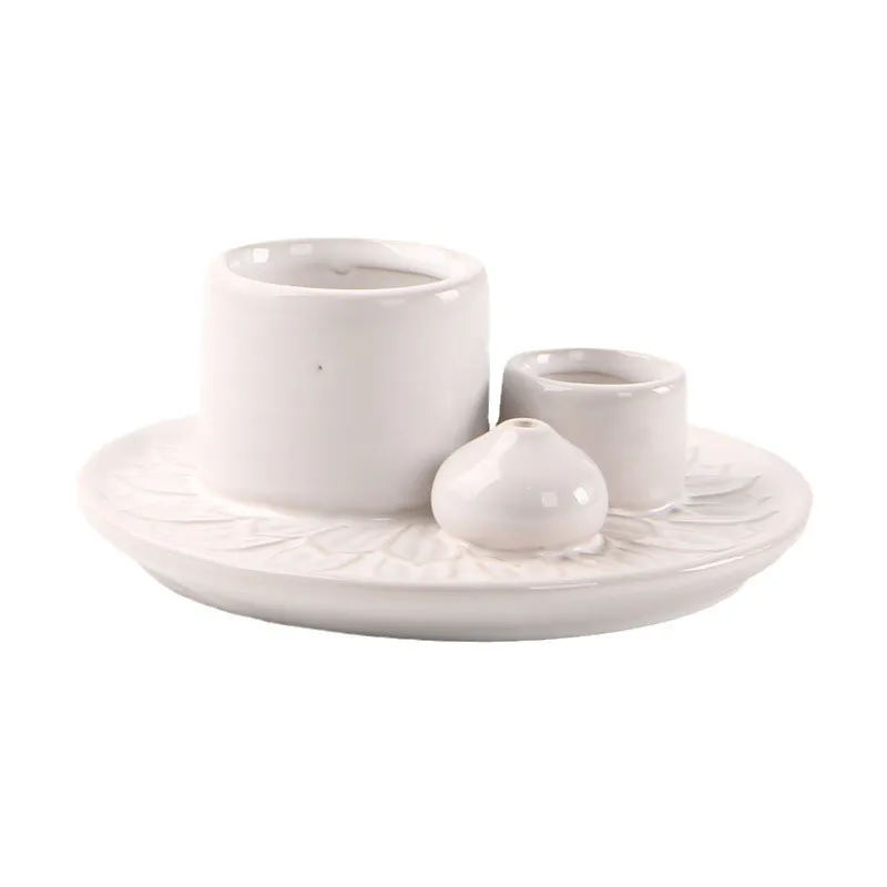 Ceramic Aromatherapy Candle Holder - Nordic Style Essential Oil Burner - Home Fragrance Diffuser - Decorative Candle Cup for Relaxation and Meditation thumbnail 5