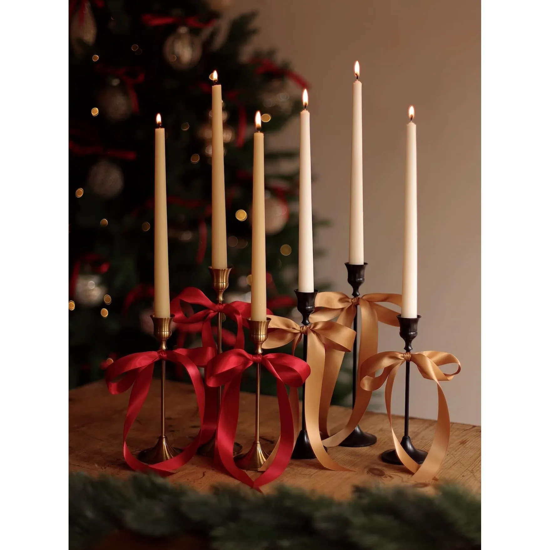 Nordic Style Candle Holder - Light Luxury Iron Art Candlestick for Christmas, Wedding, Restaurant, and Home Decor - Long Stick Dining Table Centerpiece