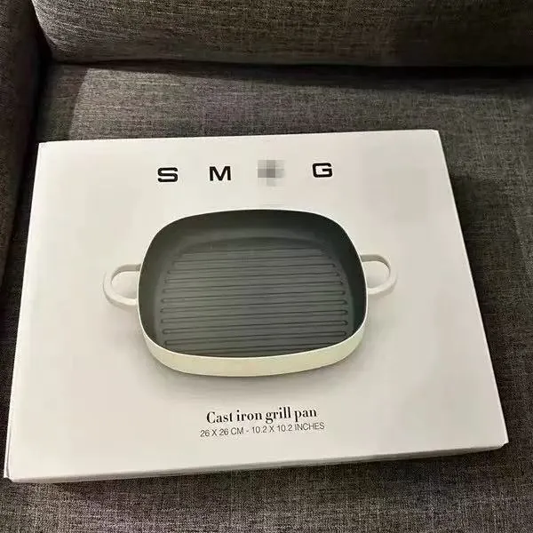 Smeg Frying Pan - High Quality Cast Iron Non-Stick Pan for Induction Cooker & Gas Stove - Smeg Factory Direct Baking Pan showcase 4