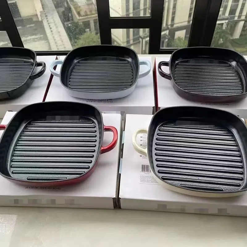 Smeg Frying Pan - High Quality Cast Iron Non-Stick Pan for Induction Cooker & Gas Stove - Smeg Factory Direct Baking Pan thumbnail 4