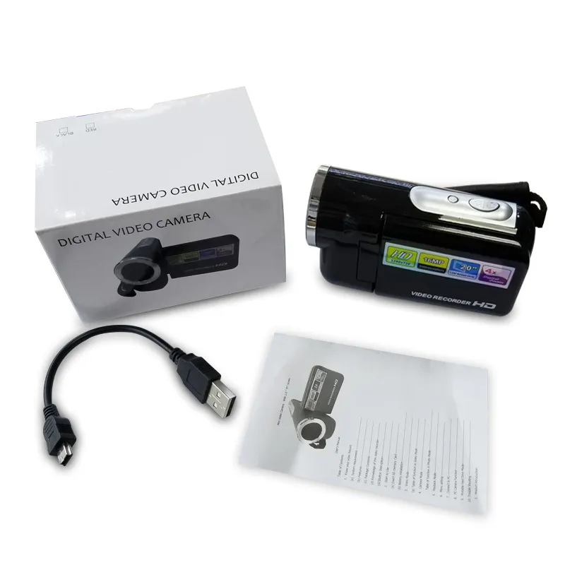 Kids Digital Camera 16MP HD Video Recorder - Portable Children's Camera with Dry Battery - Perfect for Students, Photography Beginners thumbnail 4