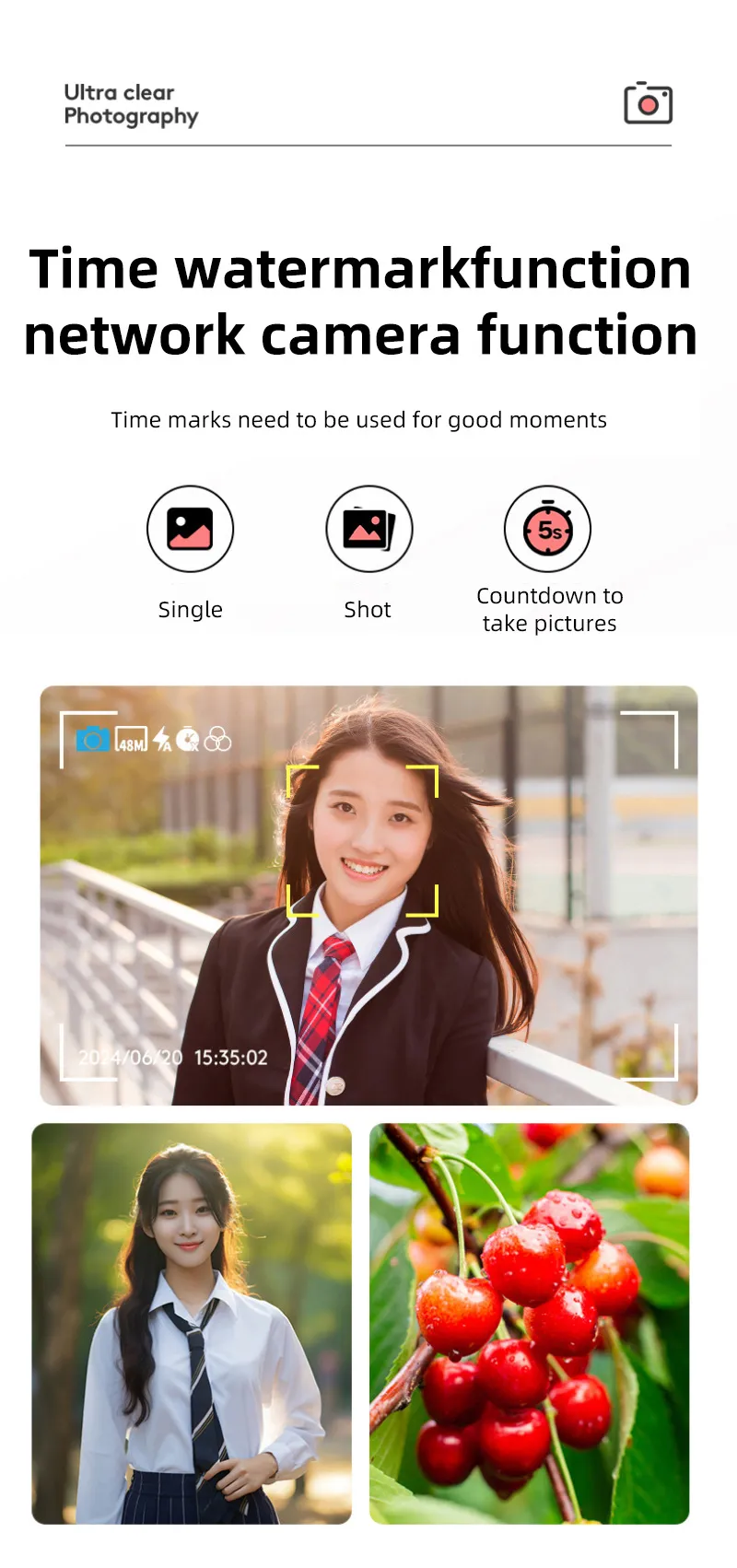 Mini HD 1080P Digital Camera - Portable Pocket Camera for Students, Travel, and Everyday Use - Compact CCD Sensor showcase 3