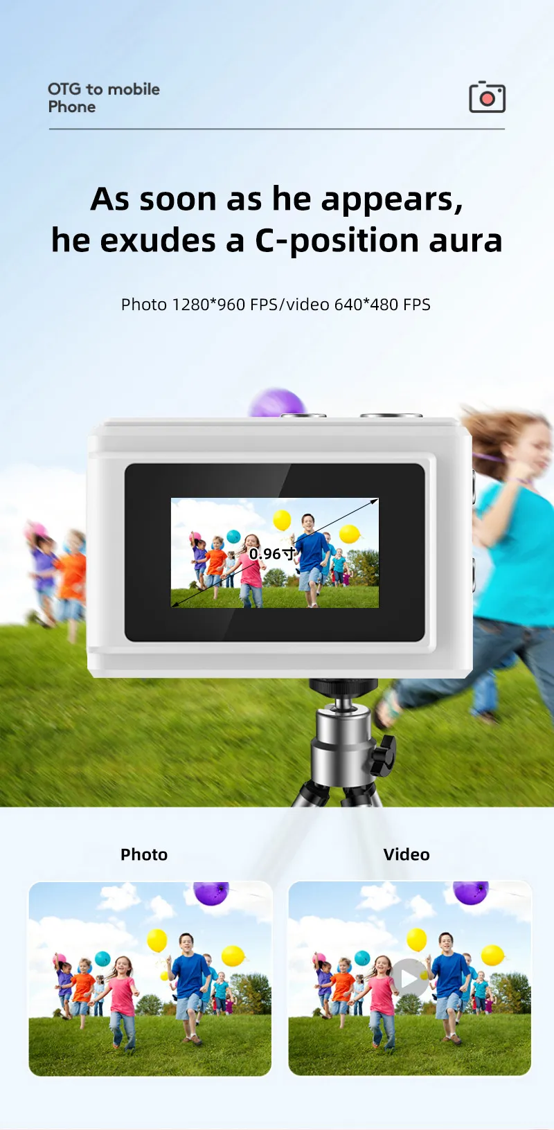 Mini HD 1080P Digital Camera - Portable Pocket Camera for Students, Travel, and Everyday Use - Compact CCD Sensor showcase 6