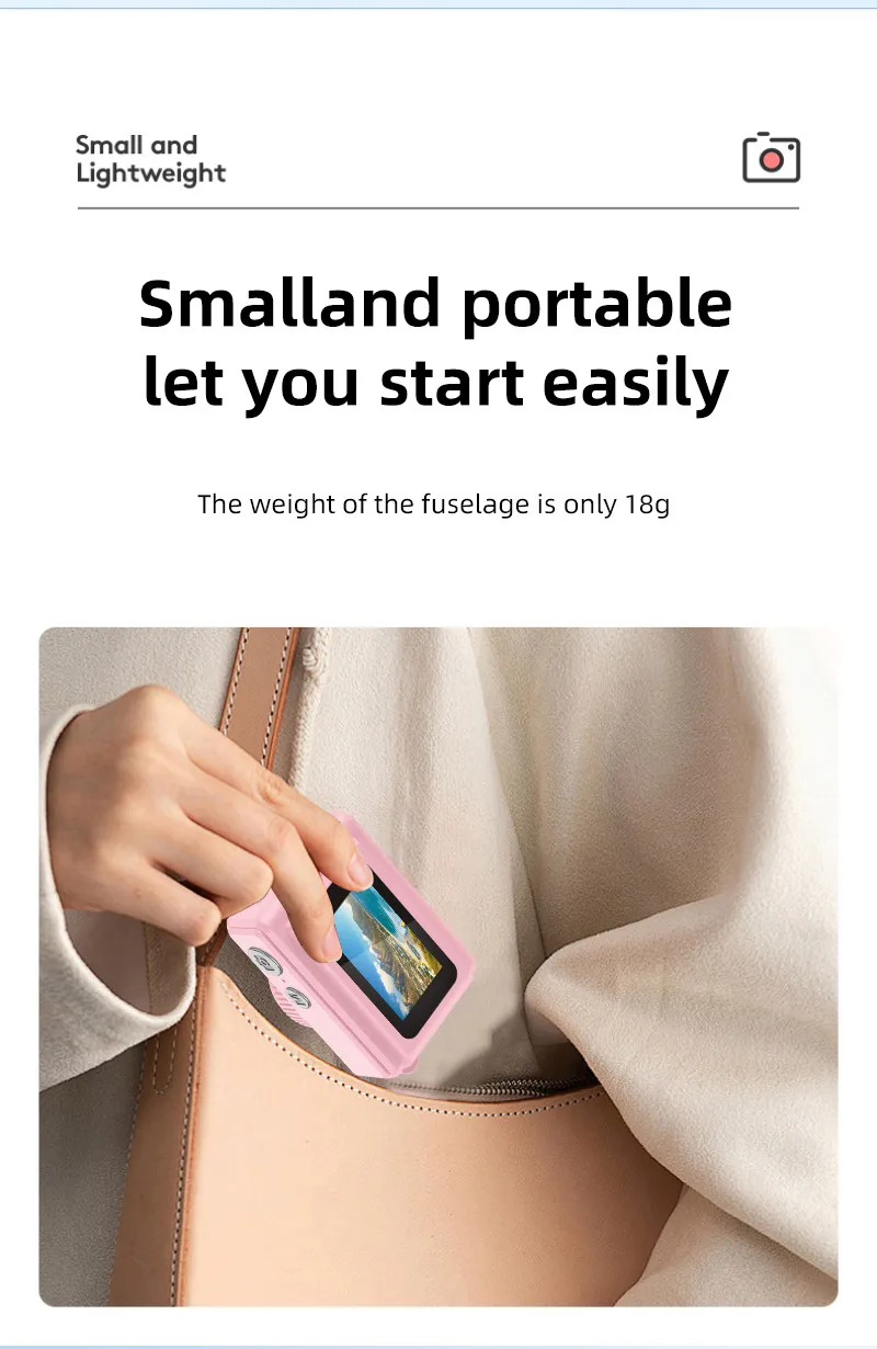 Mini HD 1080P Digital Camera - Portable Pocket Camera for Students, Travel, and Everyday Use - Compact CCD Sensor showcase 5