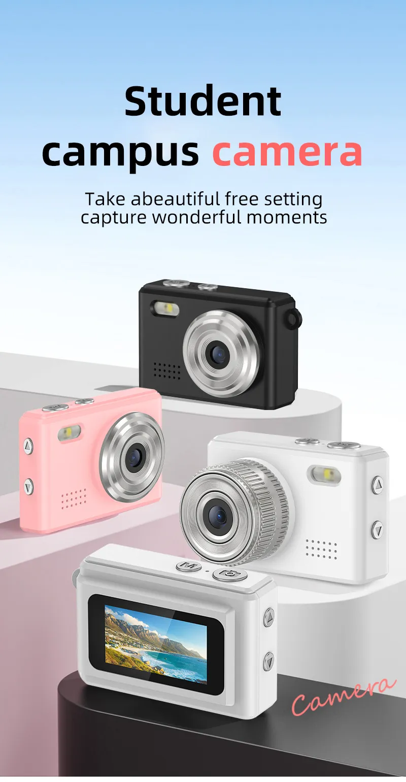 Mini HD 1080P Digital Camera - Portable Pocket Camera for Students, Travel, and Everyday Use - Compact CCD Sensor showcase 1