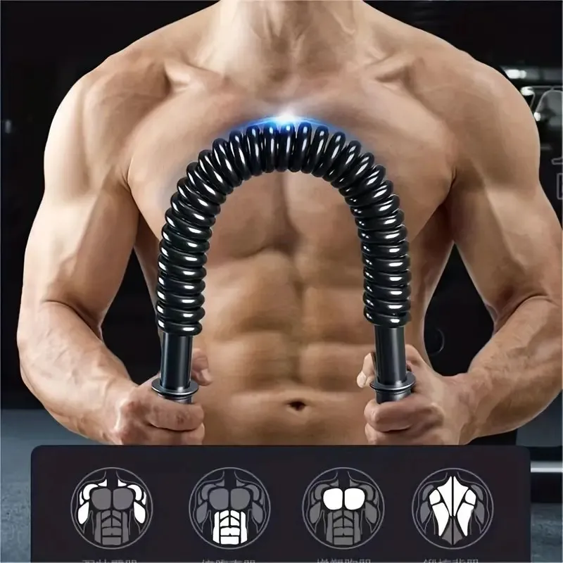 Adjustable 50kg-60kg Power Twister Arm Exerciser for Men - Professional Spring Chest Expander - Home Fitness Equipment for Arm Strength and Muscle Training thumbnail 4