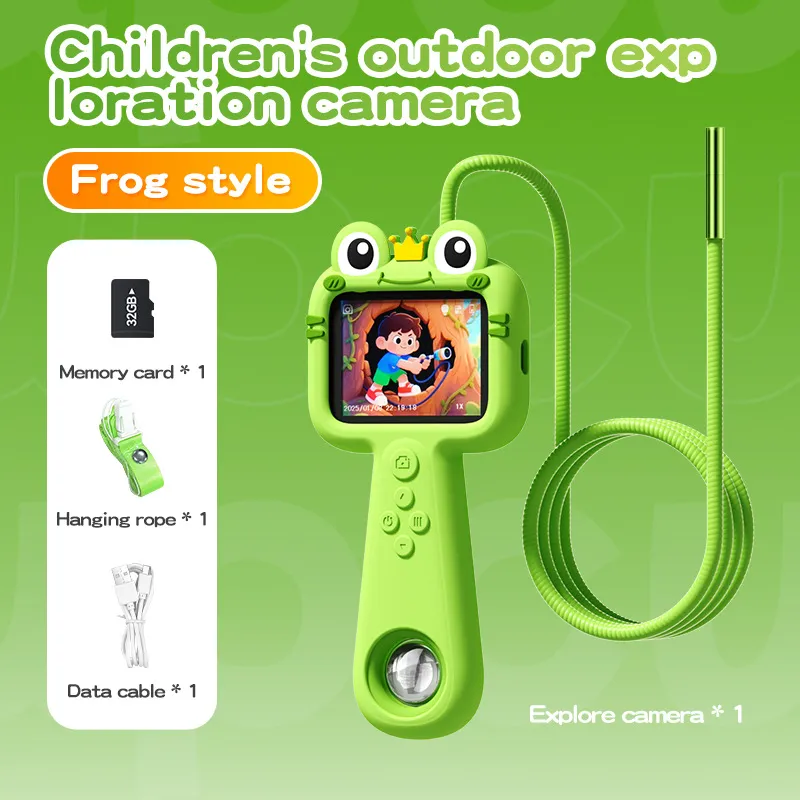 Kids Digital Camera 2025 New Educational Cartoon Camera for Children's Outdoor Exploration Photography, Portable Shockproof Video Recorder, Best Gift for Boys and Girls thumbnail 9