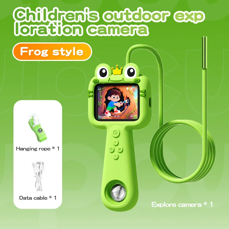 Kids Digital Camera 2025 New Educational Cartoon Camera for Children's Outdoor Exploration Photography, Portable Shockproof Video Recorder, Best Gift for Boys and Girls thumbnail 7