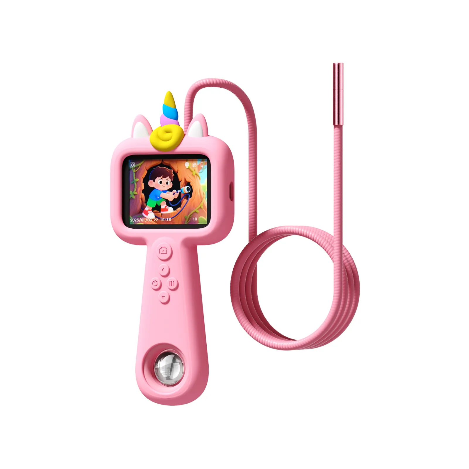 Kids Digital Camera 2025 New Educational Cartoon Camera for Children's Outdoor Exploration Photography, Portable Shockproof Video Recorder, Best Gift for Boys and Girls thumbnail 5