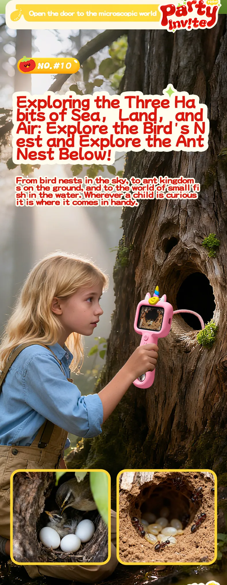 Kids Digital Camera 2025 New Educational Cartoon Camera for Children's Outdoor Exploration Photography, Portable Shockproof Video Recorder, Best Gift for Boys and Girls showcase 12