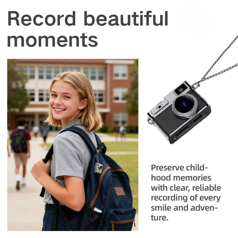 Mini Digital Camera 800W CMOS Retro Style Portable Pocket Camera for Kids Teens Adults Photography, Small HD Thumb Camera, Hot-Selling Cross-Border Camera thumbnail 1
