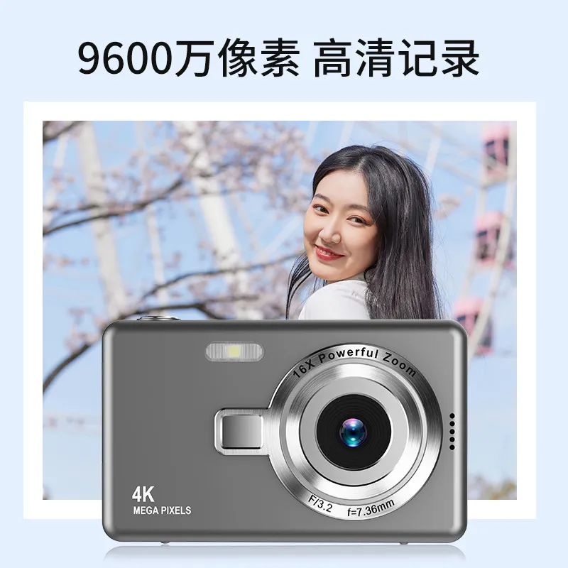 4K HD Digital Camera for Students & Home Use - Compact Mini Card Camera for Photography & Video Recording thumbnail 2