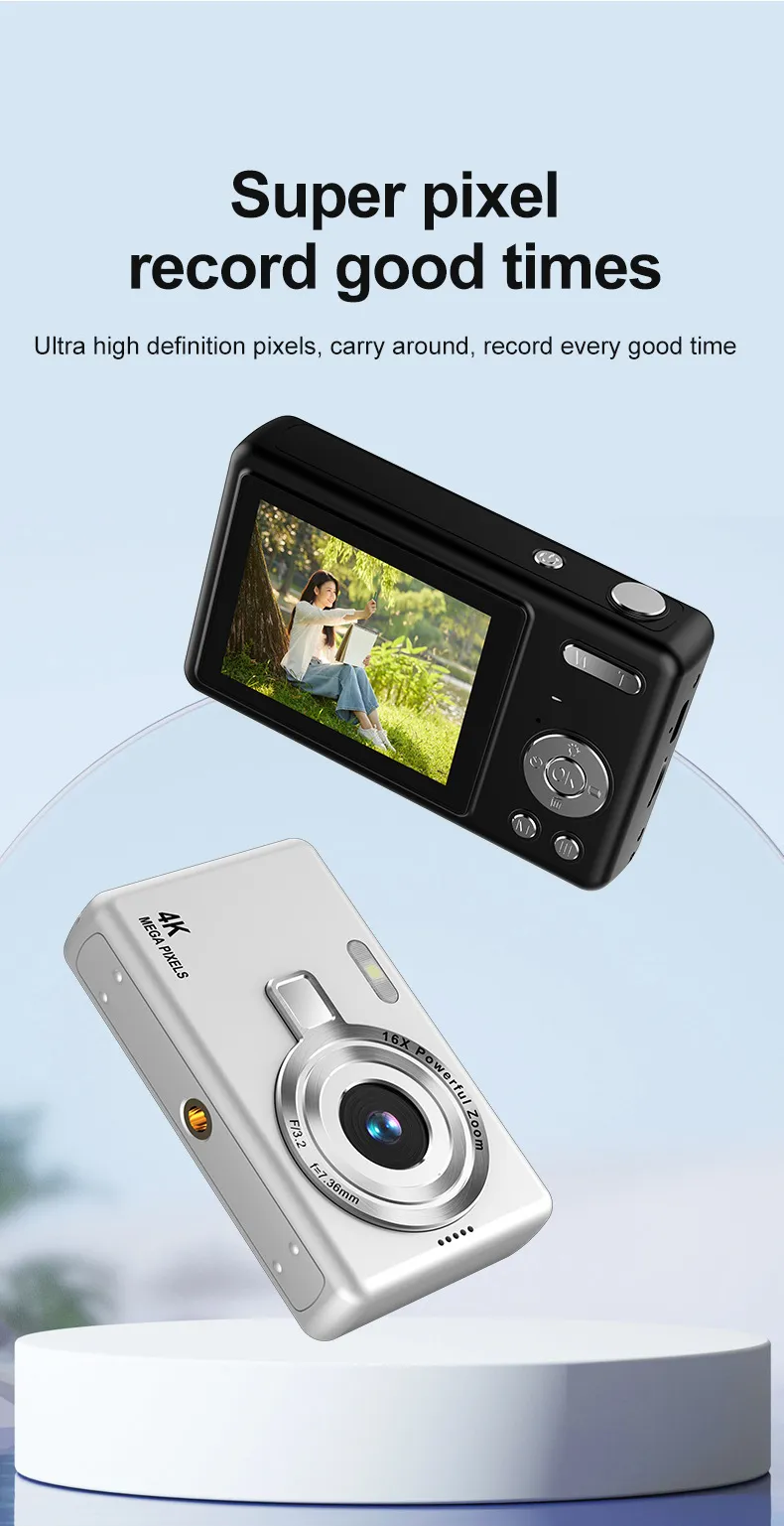 4K HD Digital Camera for Students & Home Use - Compact Mini Card Camera for Photography & Video Recording showcase 9