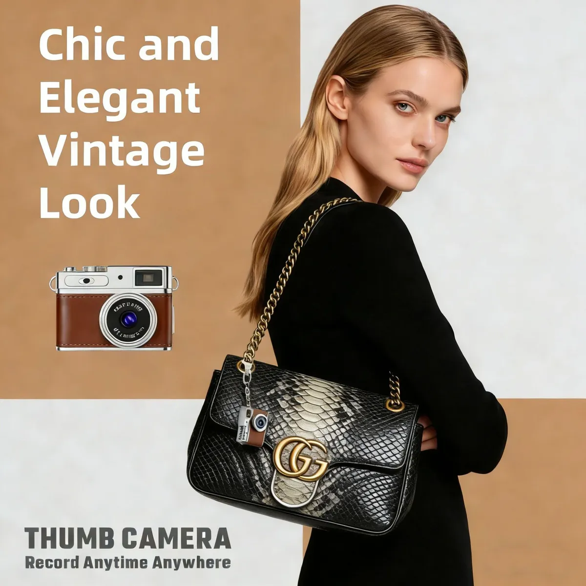 Kids Digital Camera, Retro Style Mini Camera for Children, Portable Outdoor Sports Camera, Video Recording, Perfect for Students, Photography Gift showcase 7