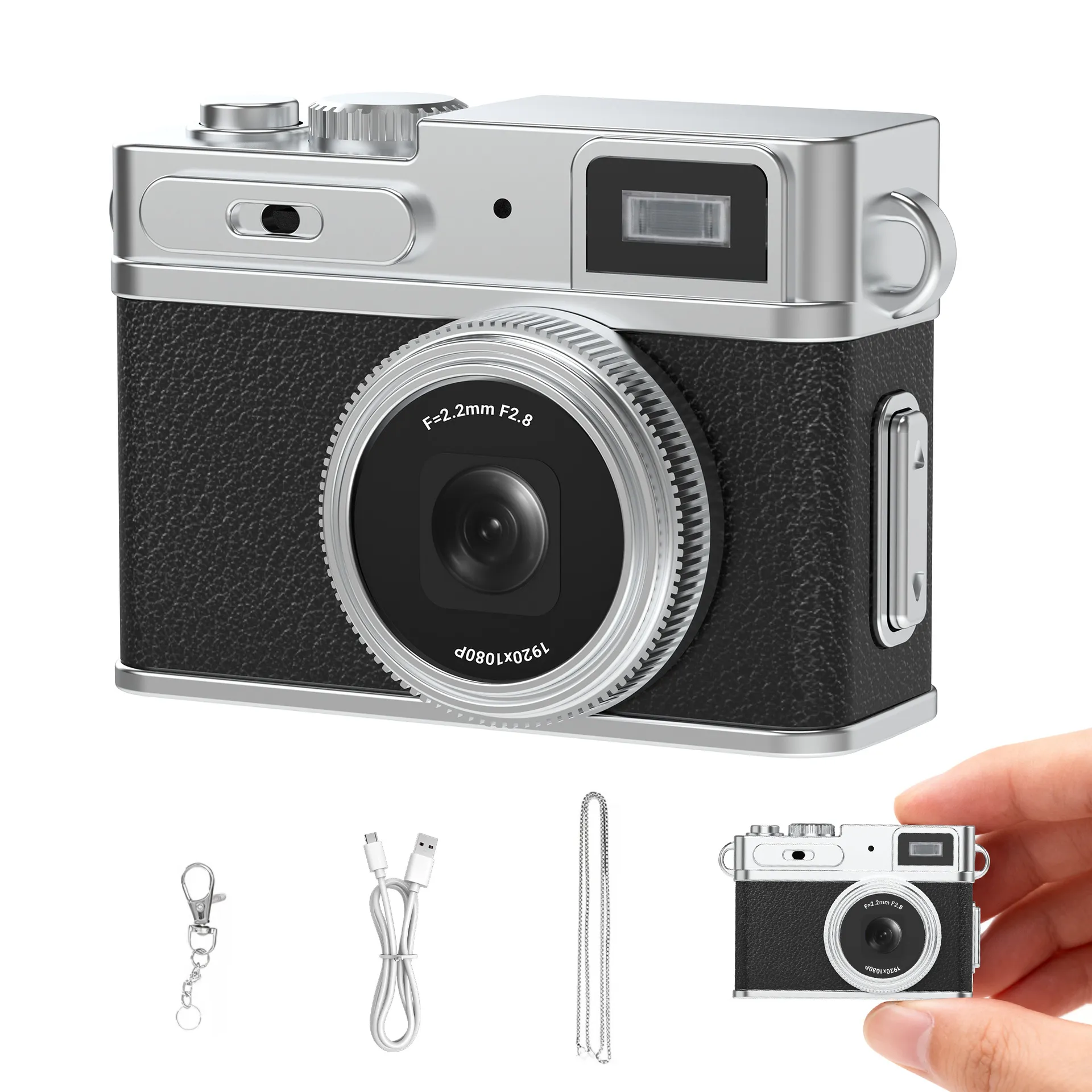 Kids Digital Camera, Retro Style Mini Camera for Children, Portable Outdoor Sports Camera, Video Recording, Perfect for Students, Photography Gift thumbnail 5