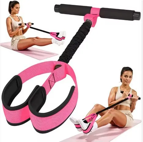 Foot Pedal Resistance Band Pull Rope - Multifunctional Home Gym Fitness Equipment for Leg, Abdominal, and Arm Muscle Training - Elastic Exercise Rope thumbnail 9