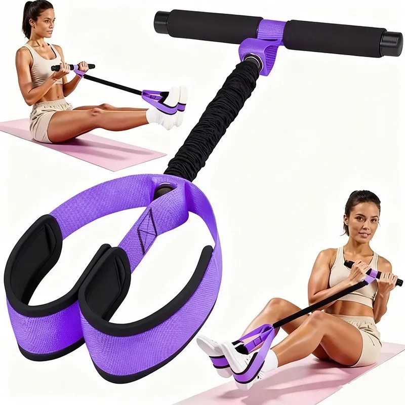 Foot Pedal Resistance Band Pull Rope - Multifunctional Home Gym Fitness Equipment for Leg, Abdominal, and Arm Muscle Training - Elastic Exercise Rope thumbnail 7