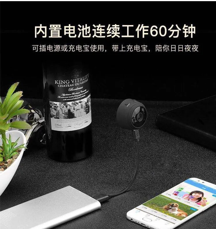 A9 Mini WiFi Camera HD 1080P Wireless Security Camera with Night Vision and Motion Detection for Home Surveillance showcase 4