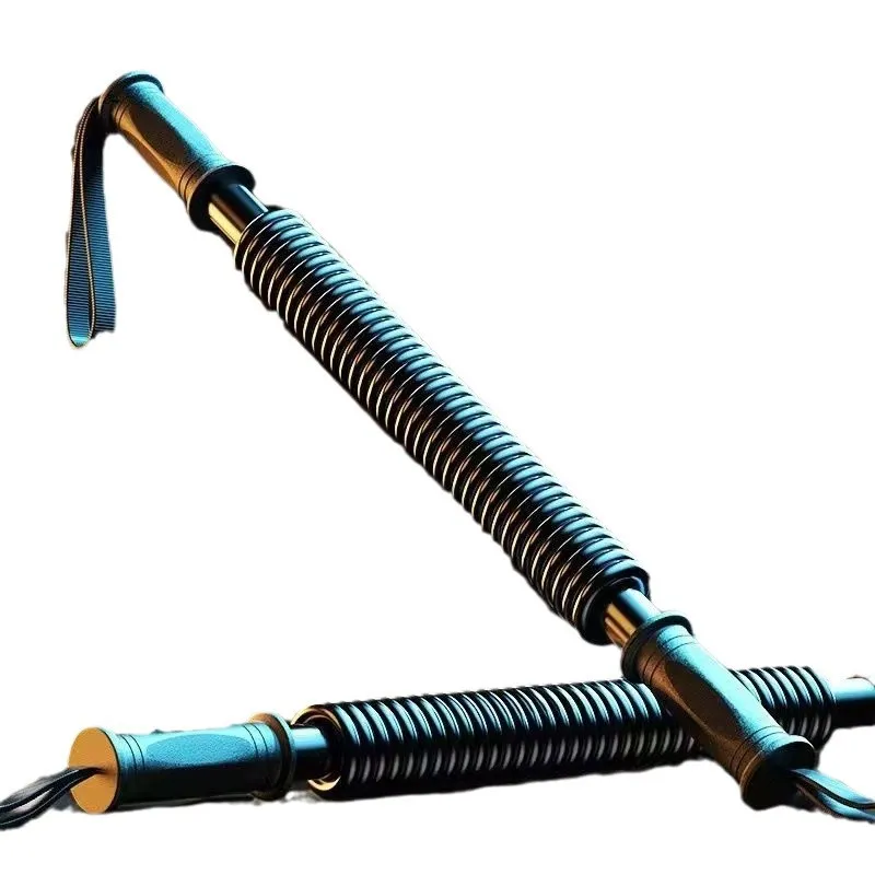 Adjustable Spring Power Twister Bar - Chest, Arm, Shoulder Muscle Builder - Home Gym Fitness Exerciser for Men - Strength Training Equipment thumbnail 5
