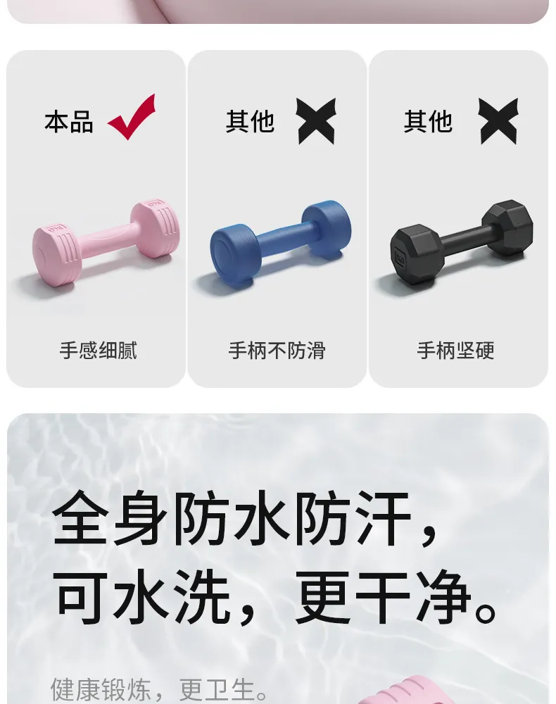 Women's Fitness Dumbbells Set - 5kg Pair - Home Workout Equipment for Yoga, Arm Toning, and Muscle Training - Ideal for Beginners and Children showcase 14