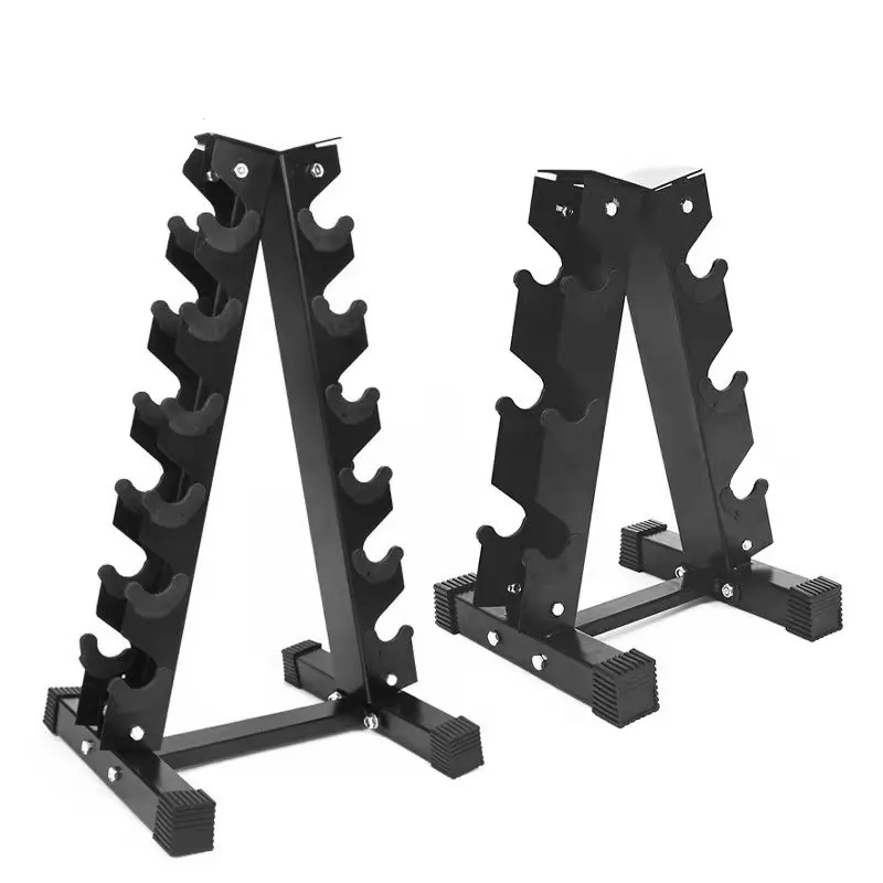 Dumbbell Rack Stand Heavy Duty Steel for Home Gym, Commercial Grade Weight Storage Organizer for 3, 5, or 7 Pairs of Dumbbells, Fitness Equipment thumbnail 1
