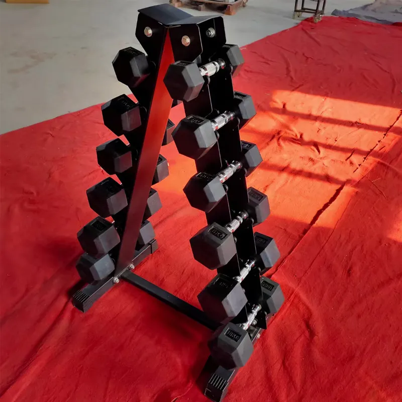Dumbbell Rack Stand Heavy Duty Steel for Home Gym, Commercial Grade Weight Storage Organizer for 3, 5, or 7 Pairs of Dumbbells, Fitness Equipment thumbnail 2