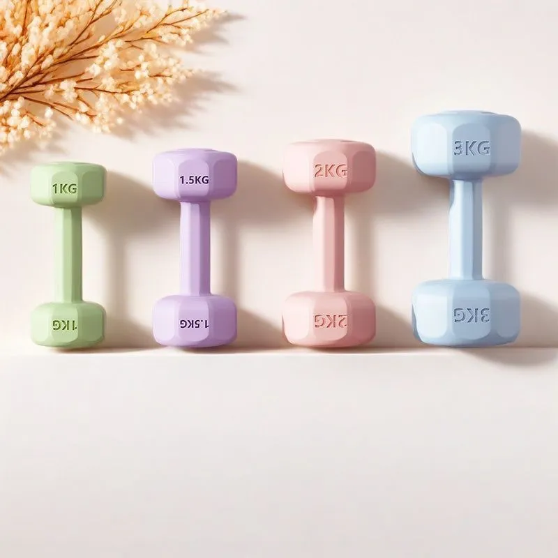 Dumbbells for Women, Men, and Kids - Rubberized Hand Weights for Home Fitness, Yoga, Arm Muscle Training, and Strength Training thumbnail 1