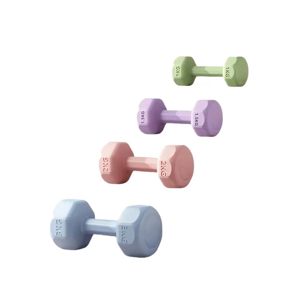 Dumbbells for Women, Men, and Kids - Rubberized Hand Weights for Home Fitness, Yoga, Arm Muscle Training, and Strength Training thumbnail 5