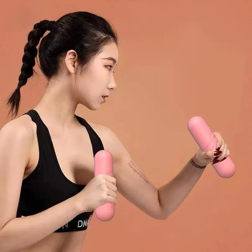 Handprint Dumbbell Set - Silicone Edge, Unisex Fitness Equipment for Household Use, Children, and Primary School Students - 2-5kg Weight Range thumbnail 2