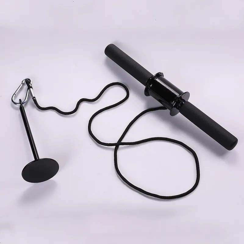 Forearm Strengthener Roller Trainer - Adjustable Wrist and Arm Muscle Developer - Weight Bearing Fitness Equipment for Home Gym Workouts thumbnail 7