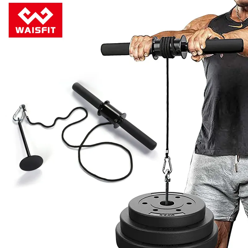 Forearm Strengthener Roller Trainer - Adjustable Wrist and Arm Muscle Developer - Weight Bearing Fitness Equipment for Home Gym Workouts