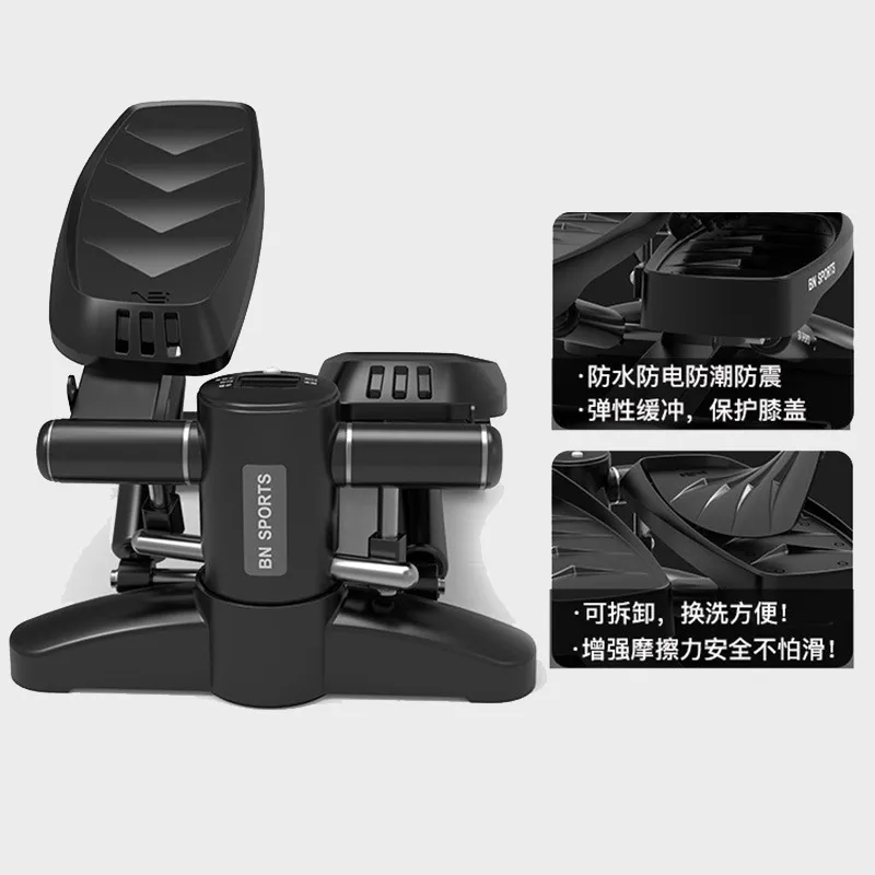 Home Fitness Stepper Machine - Indoor Pedal Exerciser with Resistance Bands - Compact Hydraulic Stepper for Cardio Workout and Leg Toning thumbnail 4