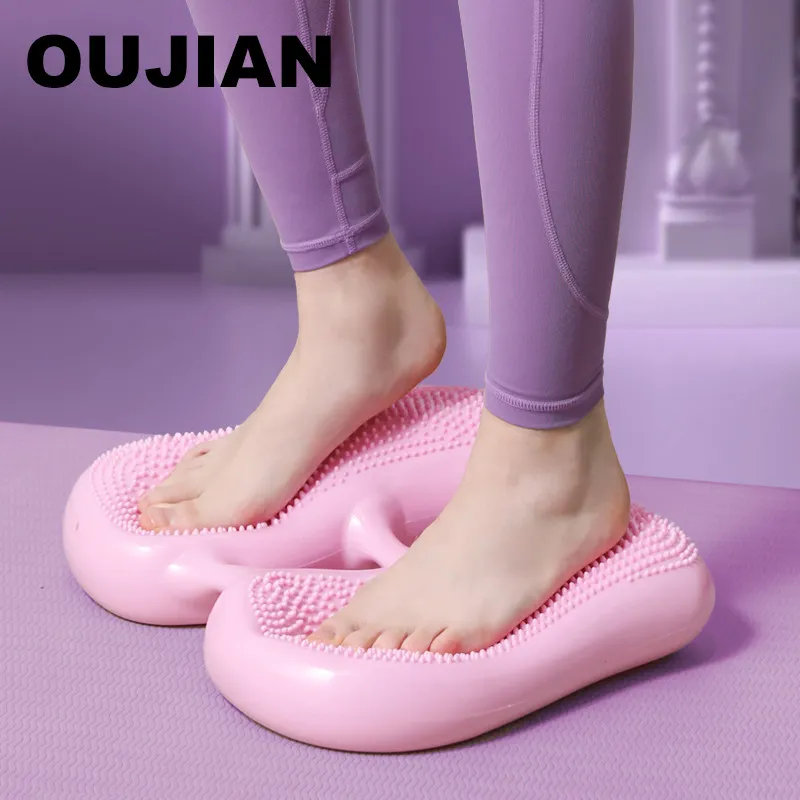 Home Stepper Exercise Machine - Multifunctional In-Situ Stepping, Silent Indoor Fitness Pedal with Inflatable Balance Cushion for Women